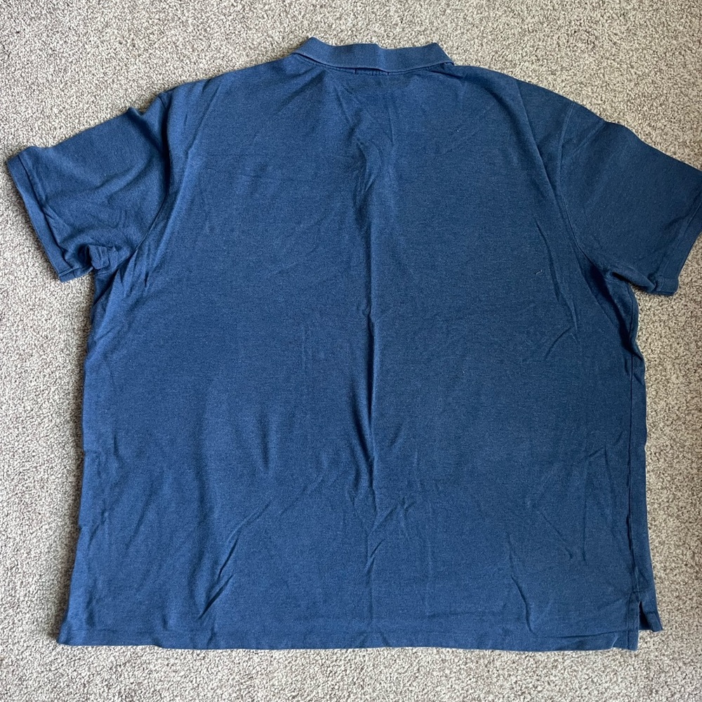 Polo by Ralph Lauren Navy Polo Shirt with Red Logo - Picture 2 of 2
